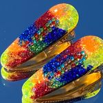 New 2 Pc Rainbow Hair Clips Multiple Photo 0