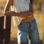 Anthropologie Pilcro Preppy Coastal Fisherman Quiet Luxury Bermuda Shorts 27 Photo 0