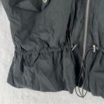 Lucky Brand  Missy Black‎ Windbreaker Jacket Drawcord Waist Packable Hood Size M Photo 7