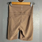 WILO brown high waisted biker shorts. Size Medium Tan Photo 1