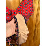 Women’s J.Crew Floral Cutout Swimsuit with Bow Size Medium Photo 1