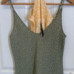 Abercrombie & Fitch 2 Pc Floral & Polka Dot Cami Tank Top Bundle Women’s Small Yellow & Green NWT Photo 0