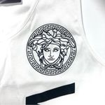 Versace Logo Cotton Women Graphic Tank White Size 44 NEW Photo 10