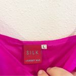 Johnny Was  Fuchsia Silk Dress midi slip dress holiday New Year’s Eve party neon Photo 2