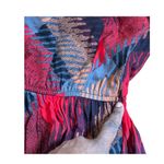 Leslie Fay Vintage  Abstract Print Midi Dress Geometric 80s Secretary Dress S/M Photo 5