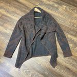 prAna  Alberta Reversible Open Front Cardigan Brown/Black Wool Blend Womens Small Photo 2