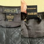 AS BY DF Silk Dress Leather Top Trim Sleeveless Burgundy Ombre Hi Photo 2