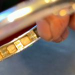 Gorgeous inlaid pink mother of pearl Maras site hinged bangle bracelet. … Photo 8