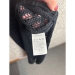 Black Knit Sleeveless Midi Dress Cover Up Beach Resort Casual size large Photo 2