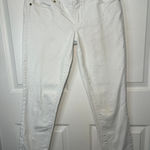 Tory Burch ‎ White Super Skinny Jean Zipper Ankle Detail Size 28 Photo 0