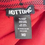 Hot Topic Y2K  Womens Skirt Size M‎ Red Black Plaid Zip Punk Goth Alt Emocore Photo 4