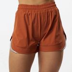 Alphalete  Woman’s Infinity Stride Short W/ Liner - Sour Tangerine, Size Small Photo 0