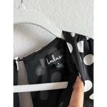 Lulus  Women’s Polka Dots‎ Satin Ruffled Romper Elegant Glam Cocktail Size Small Photo 6