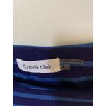 Calvin Klein Size 8 Womans Dress Blue Striped Soft Comfy Knit Casual Work Photo 4