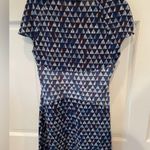 BCBG Max Azria Chelsey Mosaic Blue Triangle Dress Photo 3