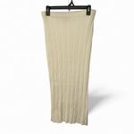 Freshman 1996 Sweater Knit Cropped Top & Maxi Skirt Lg White Twisted Front NWT Photo 3