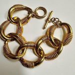 Gold tone vintage chain link bracelet Photo 0