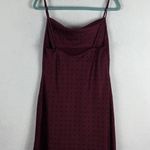 House Of Harlow 1960 x REVOLVE Ira Burgundy Polka Dot Satin Slip Dress Medium Pink Photo 13