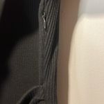 ZARA  ZC Woman- Black Ribbed Attached Belt High Neckline Mini Dress- Size L Photo 5