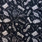 Harry Potter Spells Swimsuit Womens S Black White Spell Words Graphic Back Strap Photo 3