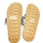 Olivia Miller Womens 8 Slide Sandal Silver Metallic Espadrille Platform Summer Photo 5