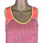 Tangerine Womens Tank Top Shirt Reflective Running Athletic Pink Yellow Medium Photo 1