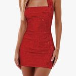 Amazon  red halter sequins dress Photo 0