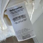 Reformation NWT  Tetty Long Sleeve Mini Dress in Ivory White Photo 11