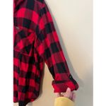 Columbia  Red And Black Plaid Hooded Flannel Top Woman’s Size 2X Flaws Photo 3