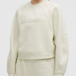 Lululemon NEW Scuba Oversized Pullover Wordmark in Bone XL/XXL Photo 0