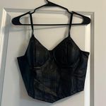Steve Madden Black leather top Photo 0