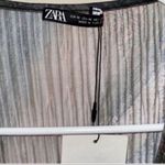 ZARA  Pleated Orange Kimono Top(Size Medium) Photo 5