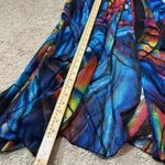 Creation Abstract Print Open Front 3/4 Sleeve Kimono Cardigan Women L Size L Photo 4