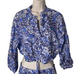 Cara Cara Blue Floral top and maxi skirt set sz S Photo 4