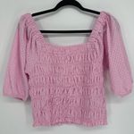 BB Dakota ‎ by Steve Madden Women's Shirt Smock My Way Eyelet Top Size Large L Photo 3