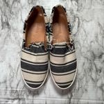 Soludos Soludus Striped‎ Canvas Raw Edge Loafer Photo 1