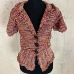 Anthropologie #529  JAMES COVIELLO Cropped Chunky Sweater Photo 1