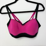 Brooks  Pink and Black Sports Bra with‎ Adjustable Straps Size L Photo 2
