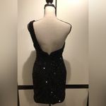 Women Elegant Evening Dresses Elegant Black Sequin One Photo 2