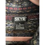 Vintage SKYR Nordic Fair Isle Lambswool Sweater Cardigan Button Down Long Sleeve Black Size M Photo 2