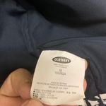 Old Navy Quilted Bomber Navy White Floral Zip Up Coat Women’s Size M Photo 7