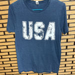 Fruit of the Loom  Navy USA Burnout Tee Size Small Photo 0