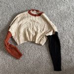 Tan, black and brown sweater Tan Size M Photo 0