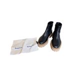 Proenza Schouler NWOB Leather Lug Sole Platform Ankle Boots in Black Size 39 Photo 2