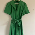 Alex Marie  Green Linen Romper Sz 10 with belt Photo 0