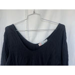 Free People  Beach Lunch Date Mini Dress Black Women's Size Medium Vacation Photo 1