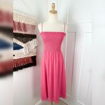 Reformation  Sable Smocked Dress Snapdragon Pink Sz XS Photo 2
