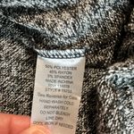 Penelope Project Sweater Heather Black Flowy Bell Waterfall Sleeves Choker Neck Size XS Photo 13