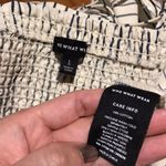 Who What Wear Who What To Where Striped print Buttons side Strap flare asymmetric casual tired relax summer work Photo 6