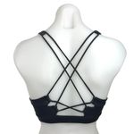 Soul Women's Black Scoop Neck Strappy Back Pullover Athletic Yoga Sports Bra XS Photo 1